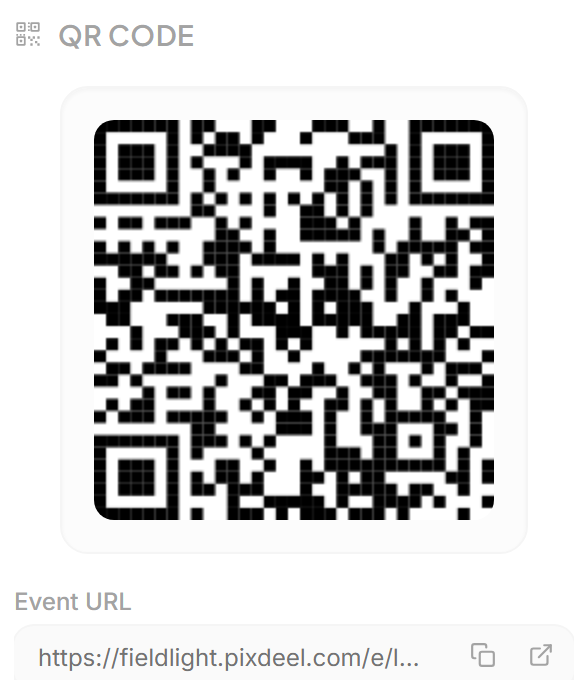 QR code of the event page with its URL, download as PNG or SVG.
